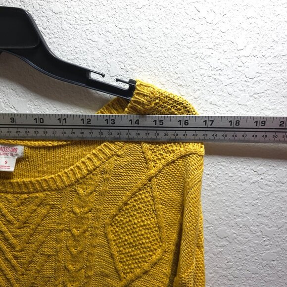 Mossimo Mustard Yellow Knit Sweater |‎ Size Small - Picture 6 of 11